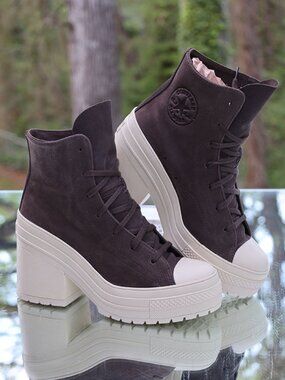 Converse Chuck 70 De Luxe Heel Hi Coffee Break Boots